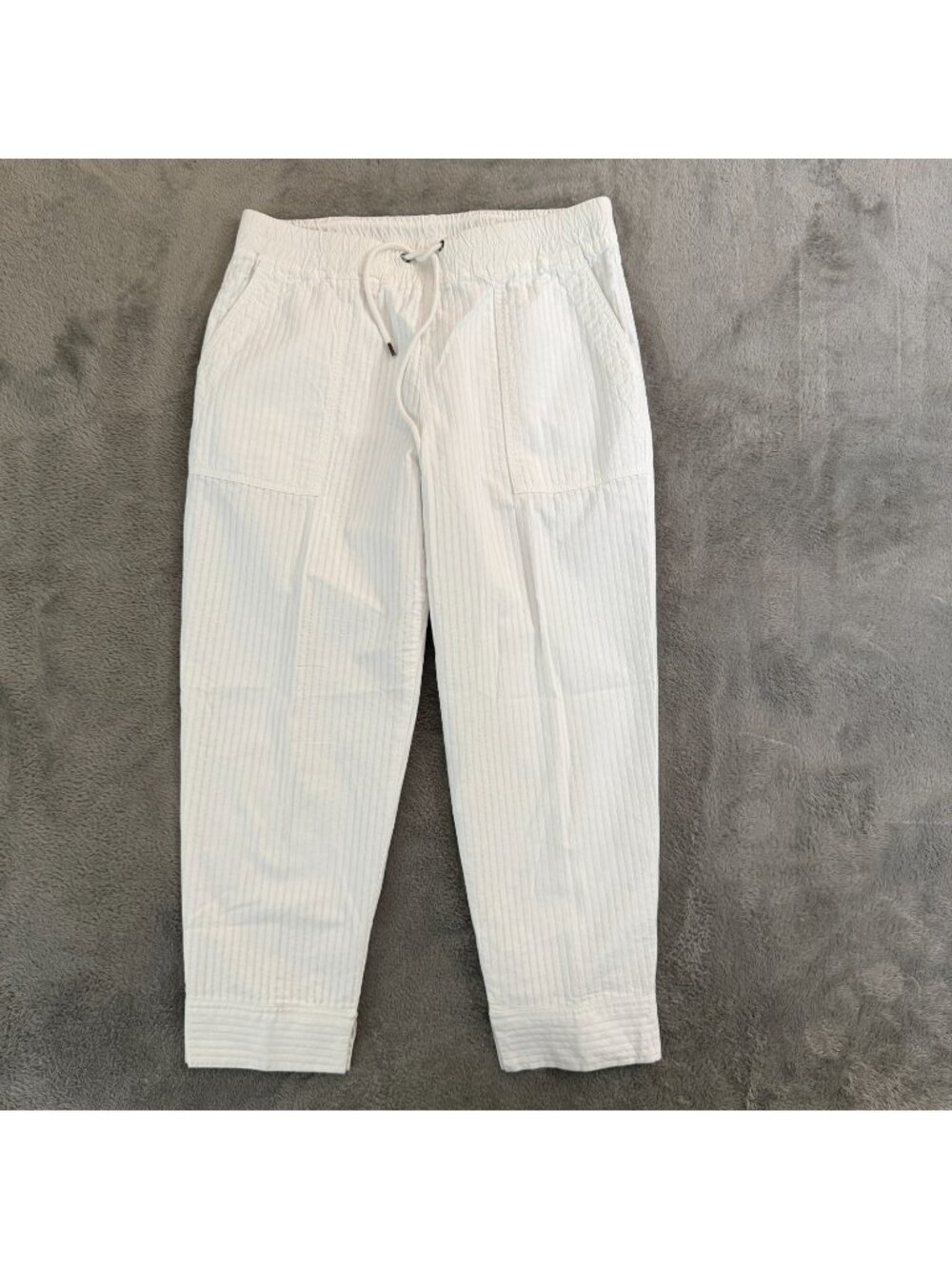 Standard James Perse White Pull On Pants Womens size 2 US MEDIUM Cotton